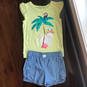 Carter’s shorts & tee set